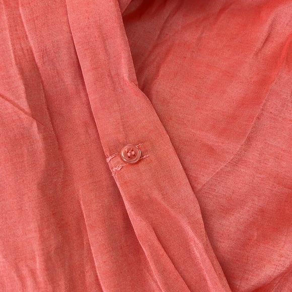 grand & greene coral button down blouse - Picture 9 of 10